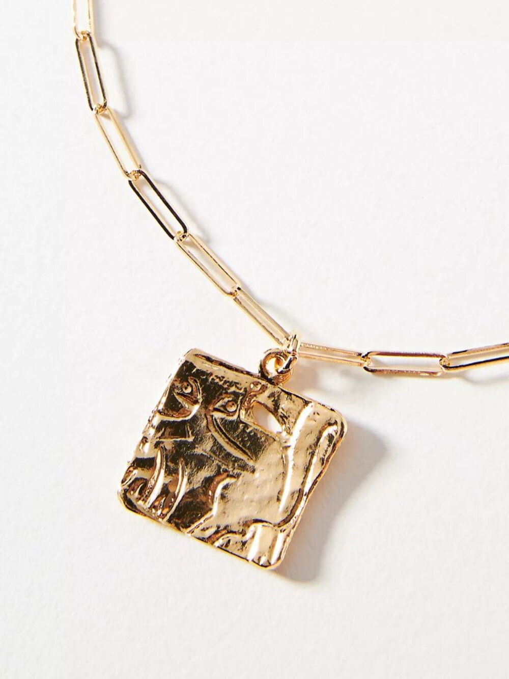 Anthropologie Square Pendant Necklace by Serefina NWT